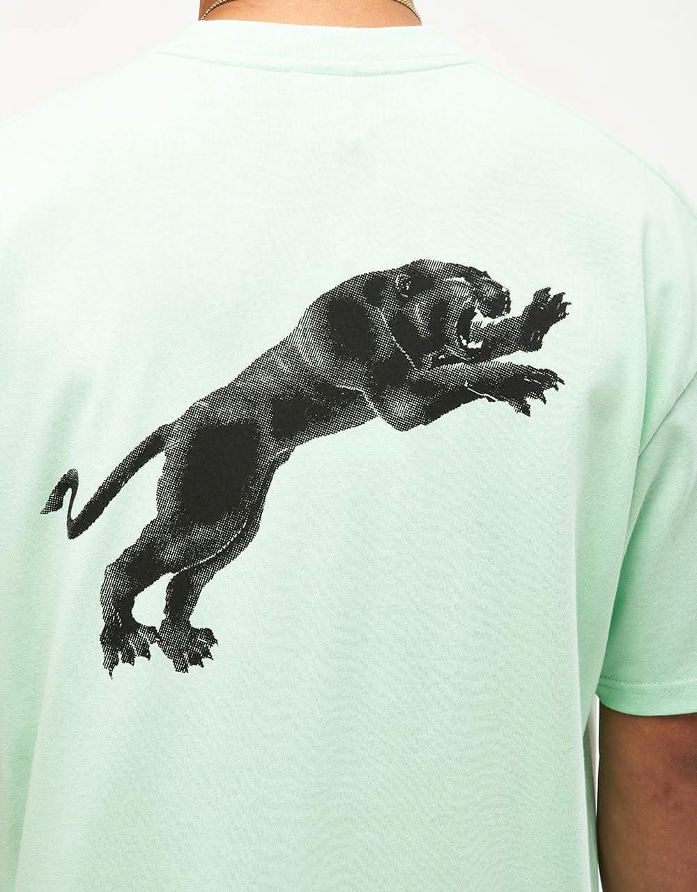 Polar Tape and Panther T-Shirt - Mint Green
