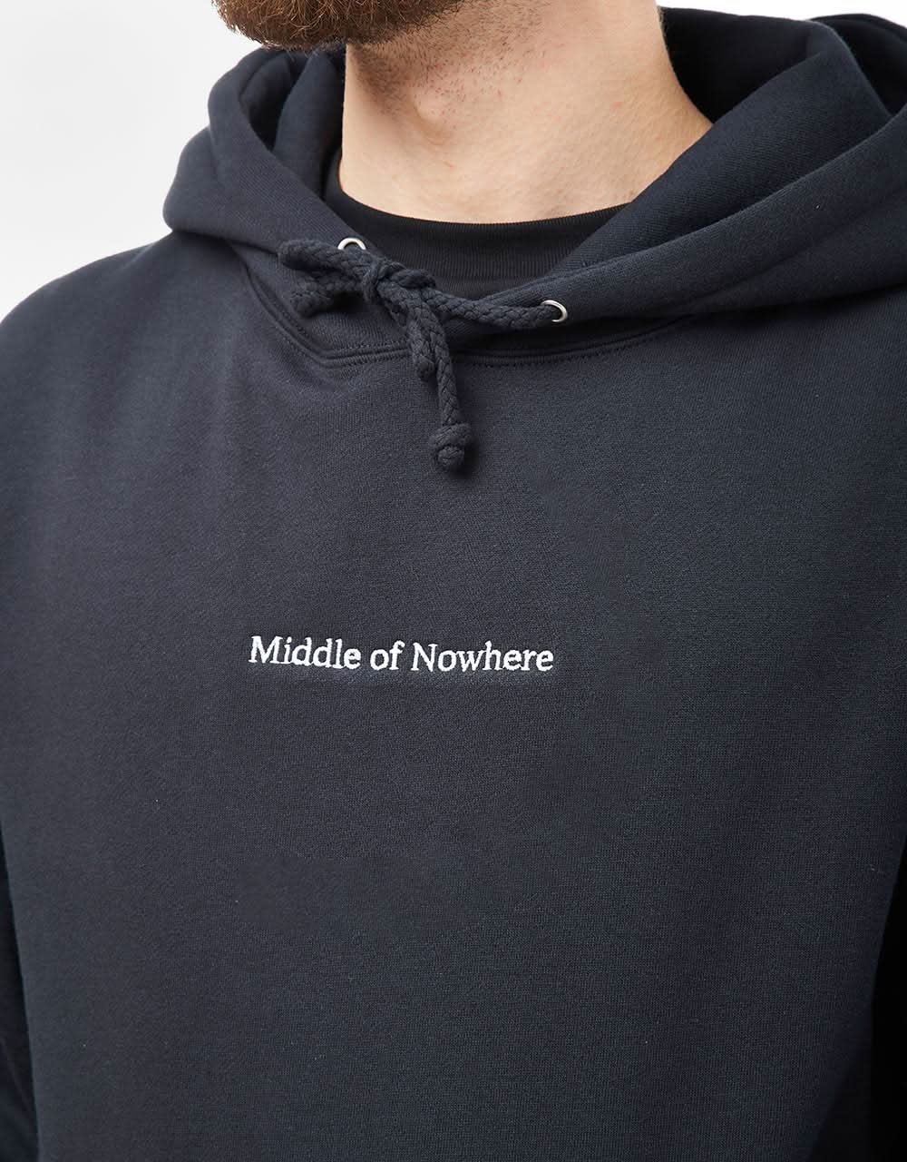 The Quiet Life Middle Of Nowhere Desert Serif Pullover Hoodie - Navy