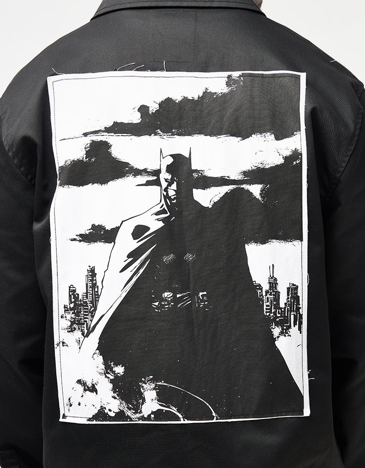 Welcome x Batman Gotham Twill L/S Work Shirt - Black