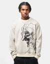 Welcome x Batman Joker Knitted Sweater - Bone