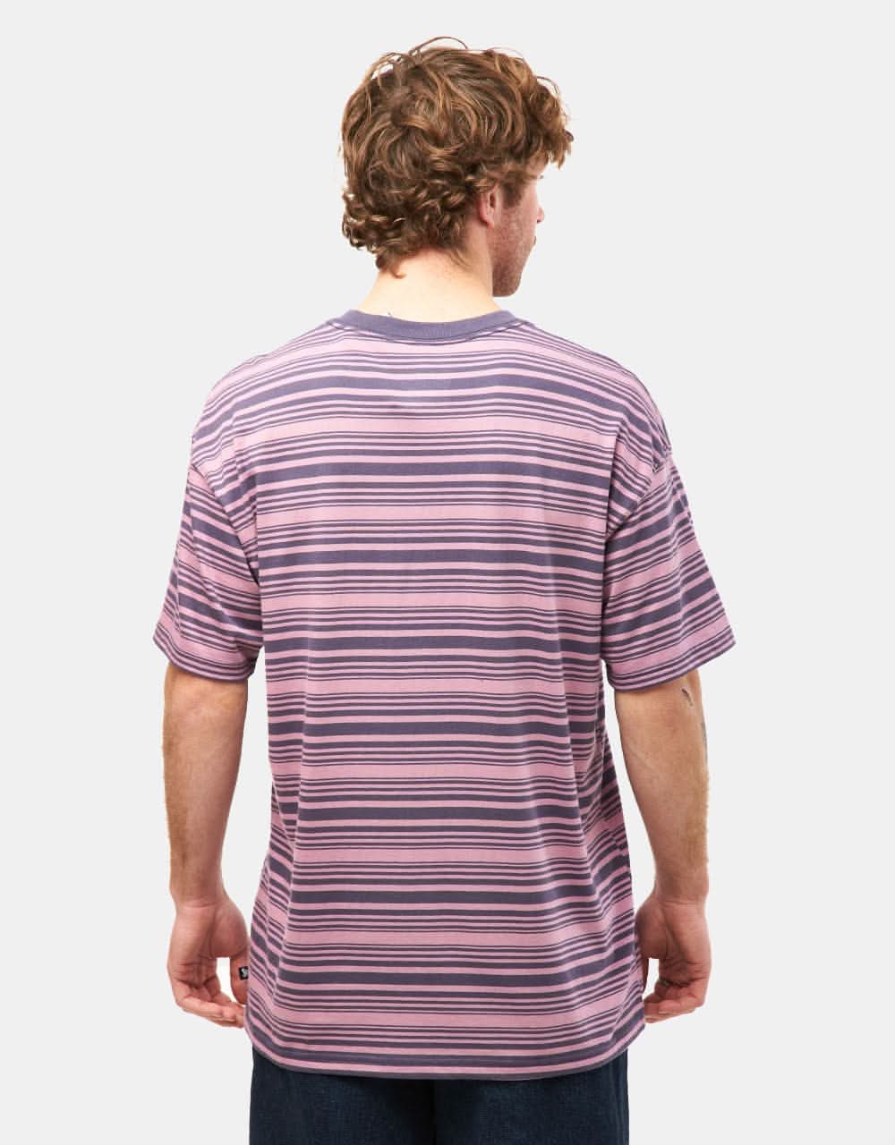 Nike SB Striped T-Shirt - Plum Dust