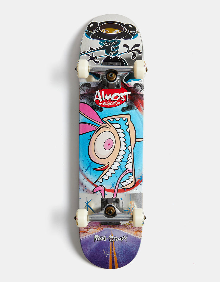 Almost x Ren & Stimpy Freakout Mid Complete Skateboard - 7.375"