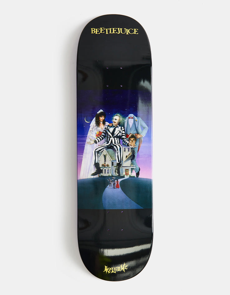 Welcome x Beetlejuice Showtime Skateboard Deck - 9"