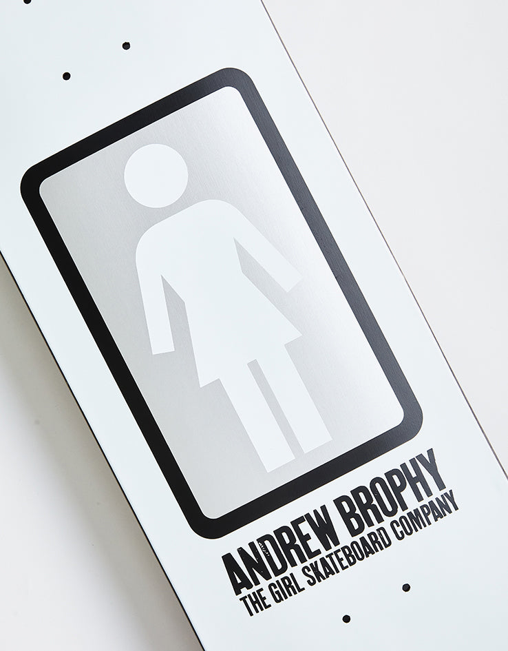 Girl Brophy Black White G056 Skateboard Deck - 8.56"