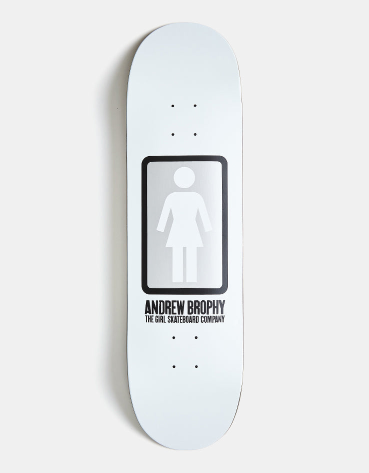 Girl Brophy Black White G056 Skateboard Deck - 8.56"