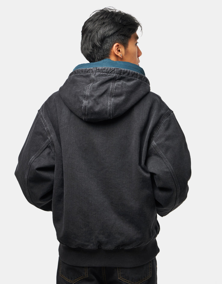 Carhartt WIP OG Active Jacket - Black 'Stone Washed' (Denim)