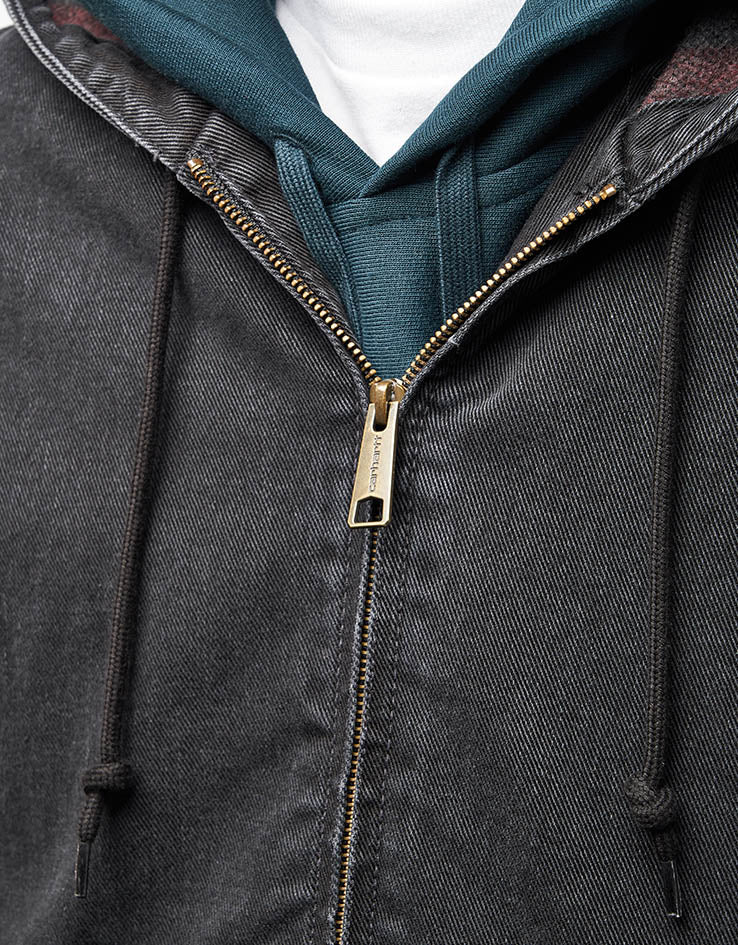 Carhartt WIP OG Active Jacket - Black 'Stone Washed' (Denim)