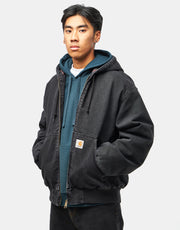 Carhartt WIP OG Active Jacket - Black 'Stone Washed' (Denim)