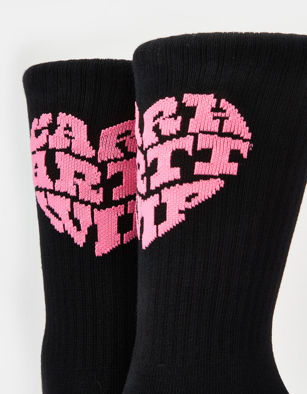 Carhartt WIP Heartbreaker Socks - Black/Lumo Pink