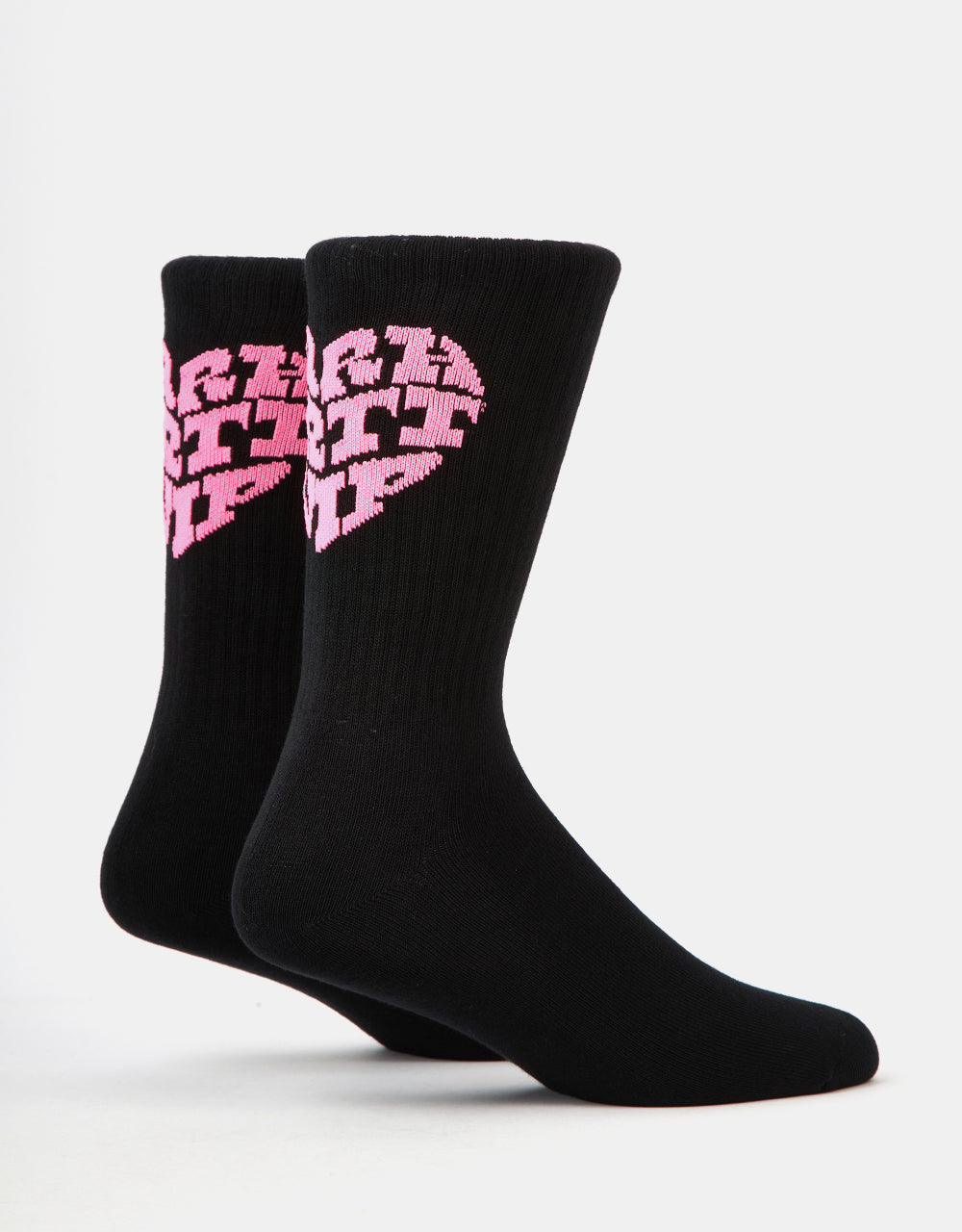 Carhartt WIP Heartbreaker Socks - Black/Lumo Pink