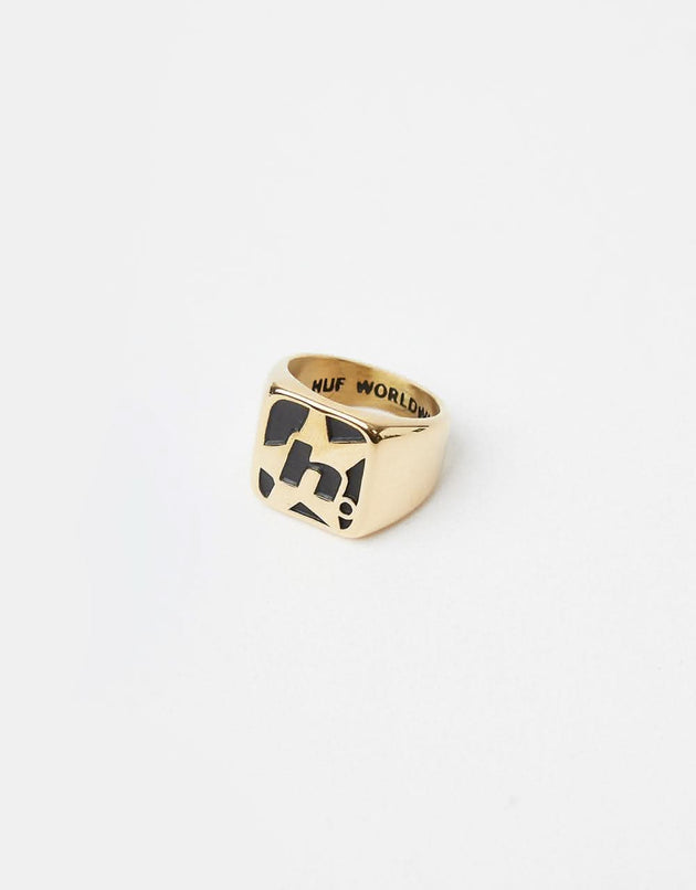 HUF H Star Ring - Gold