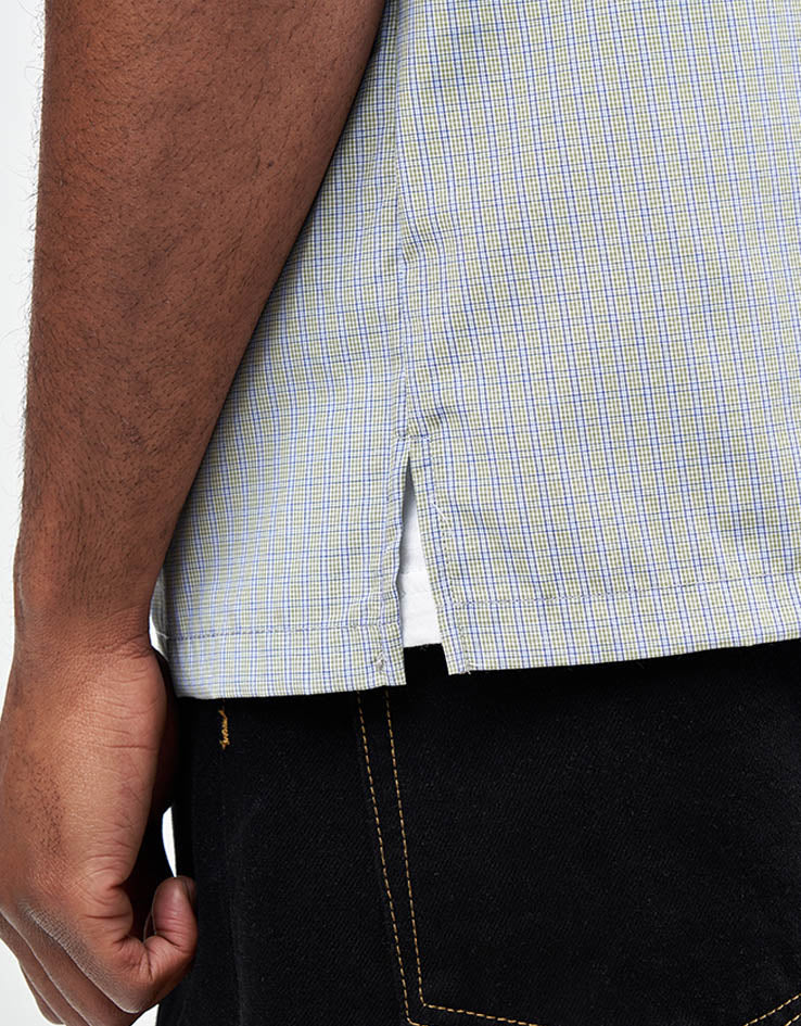 Route One Hendricks S/S Plaid Shirt - Green/Blue