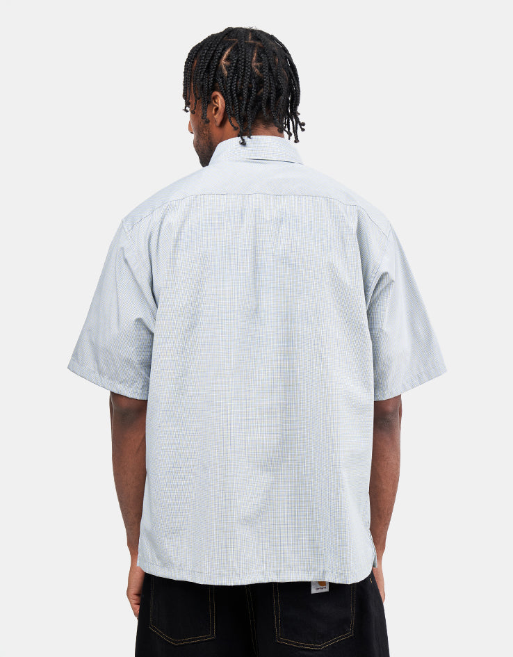 Route One Hendricks S/S Plaid Shirt - Green/Blue