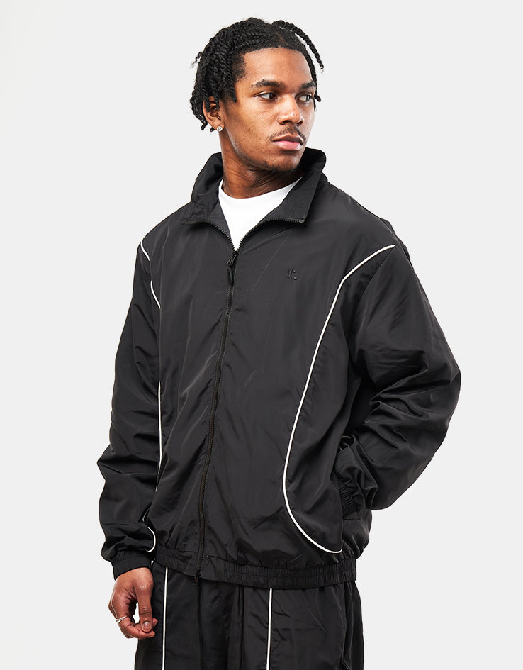 Route One Apex Track Jacket - Black/Ivory