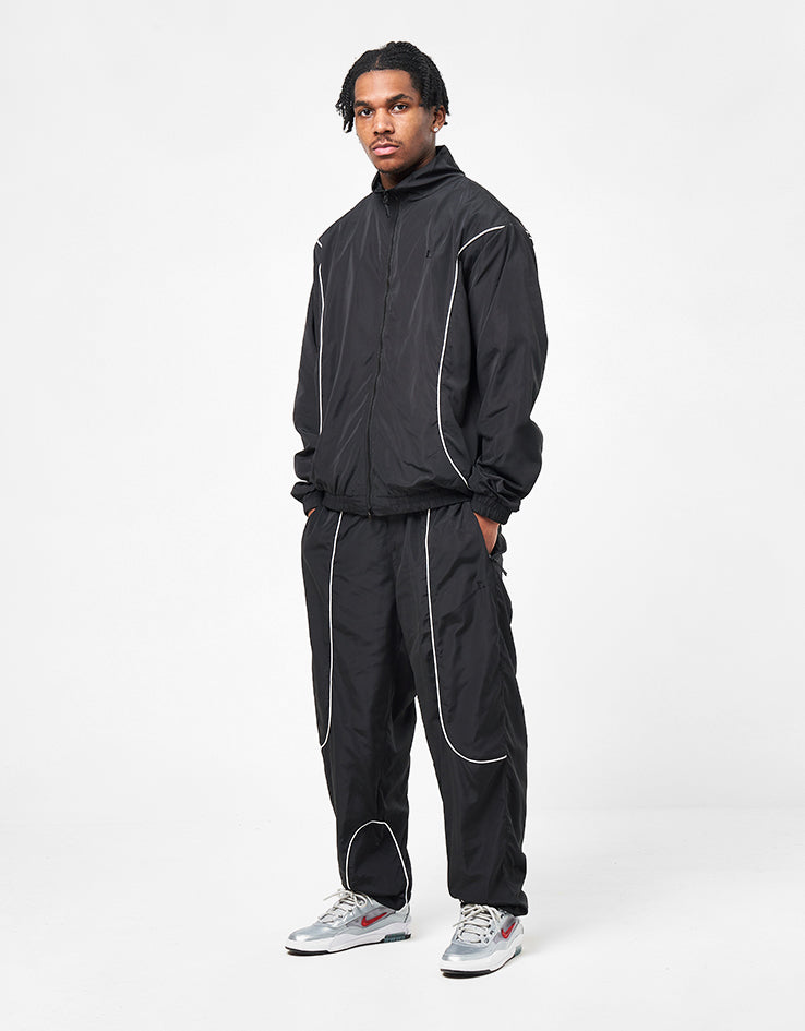 Route One Apex Track Jacket - Black/Ivory