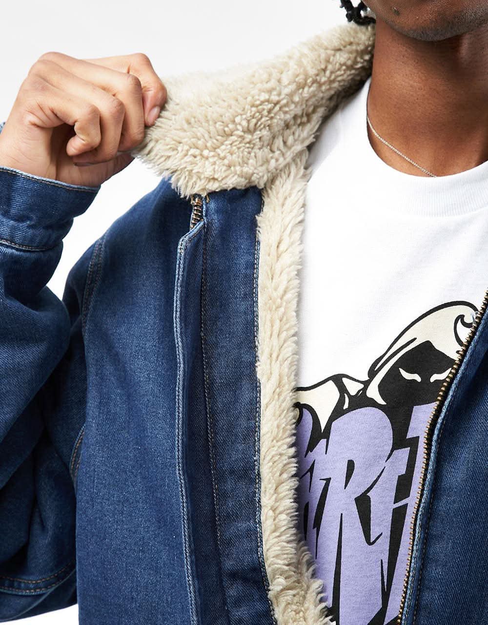 Carhartt WIP Herrald Jacket - Blue/Wall (Stone Washed)