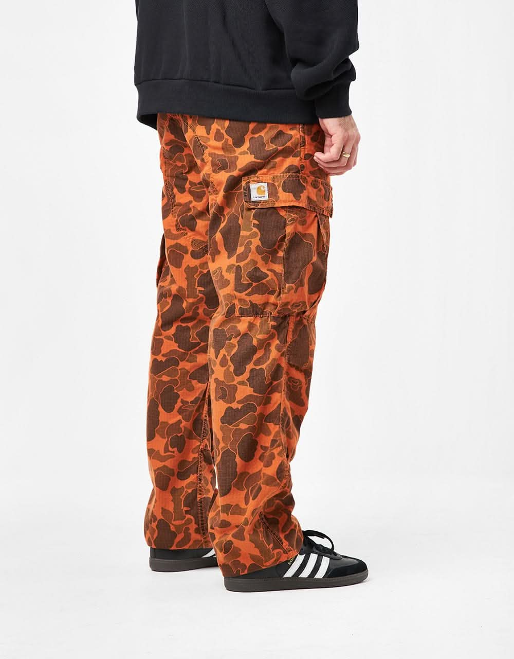 Carhartt WIP Duck Cargo Pant - Camo Duck/Green/Turmeric (Garment Dyed)