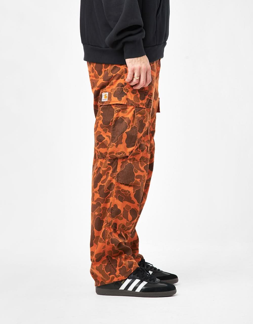 Carhartt WIP Duck Cargo Pant - Camo Duck/Green/Turmeric (Garment Dyed)