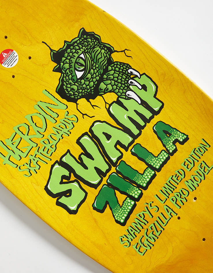 Heroin Swampy Swampzilla Skateboard Deck - 13"