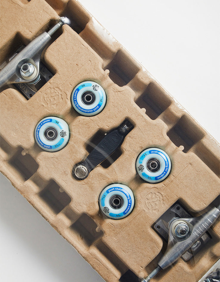 Push Plywood Guy FP Incomplete Skateboard - 7.25"