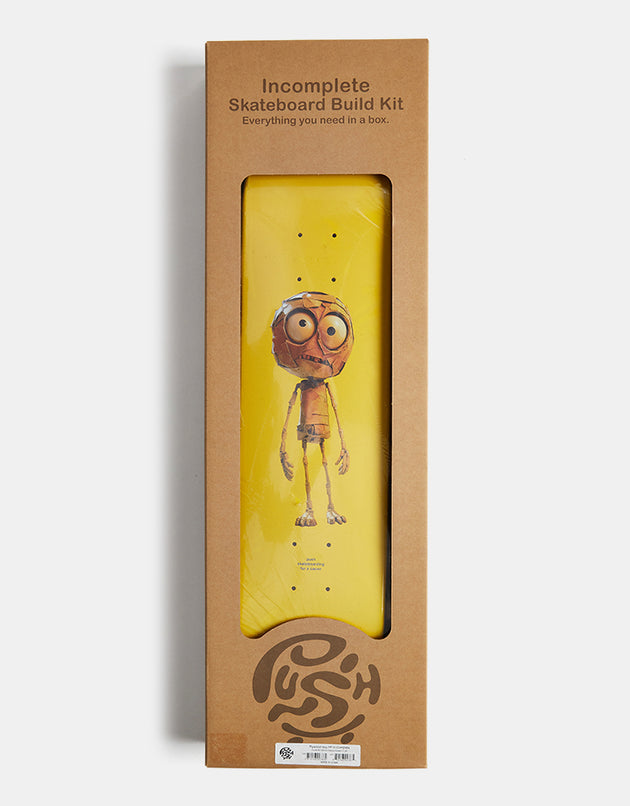 Push Plywood Guy FP Incomplete Skateboard - 7.25"