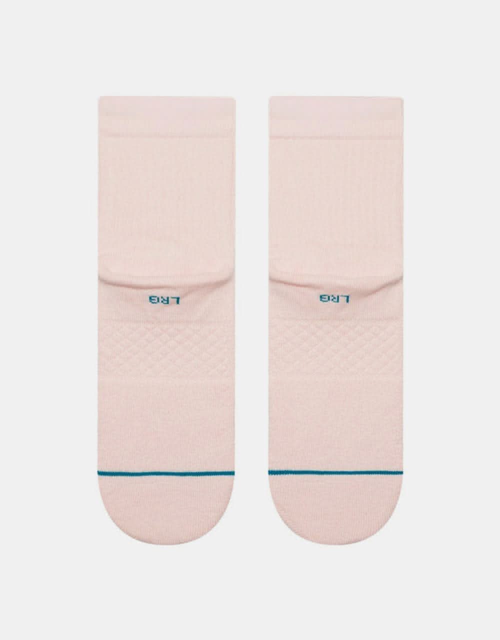 Stance Icon Quarter Classic Crew Socks - Pink