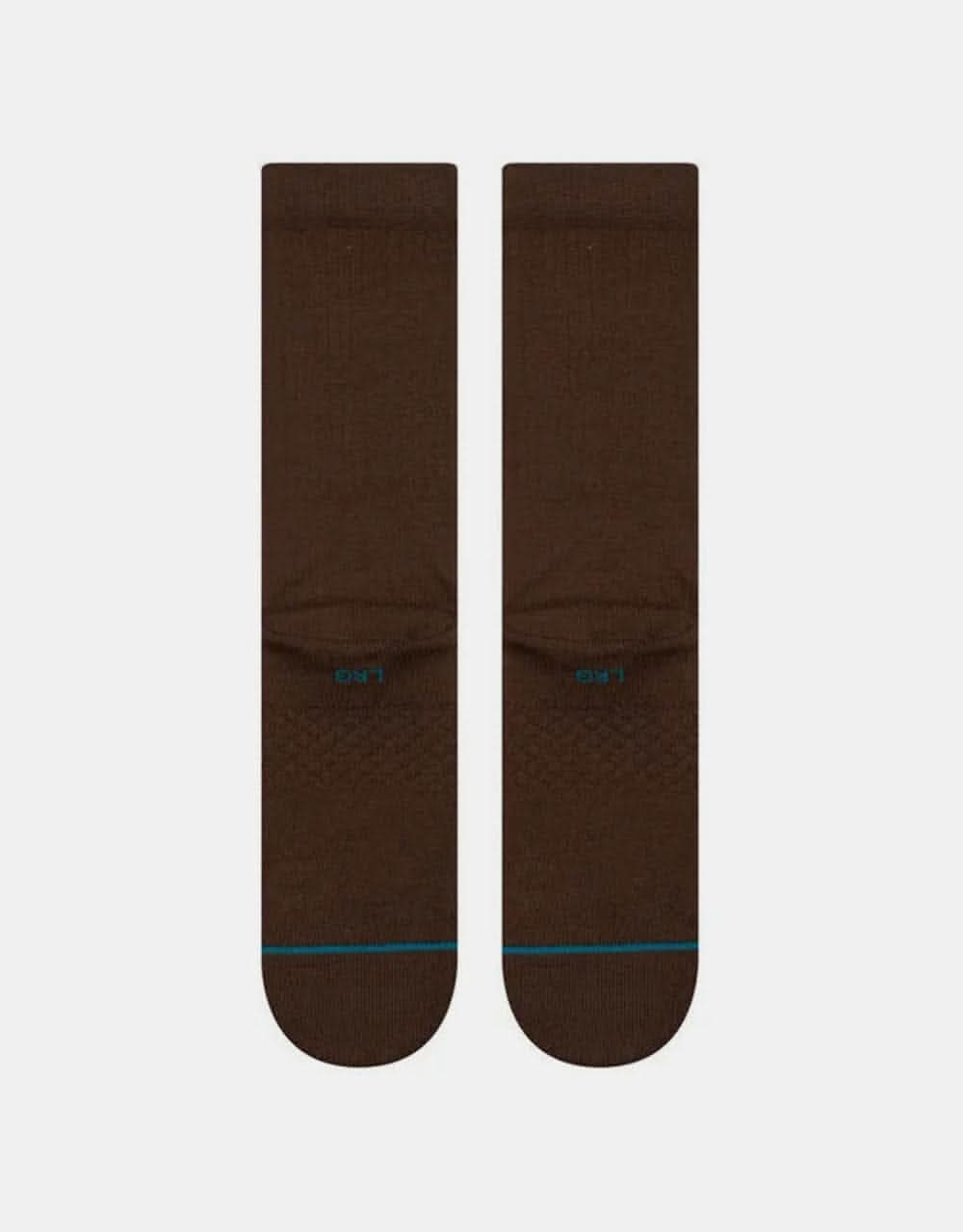 Stance Icon Classic Crew Socks - Brown