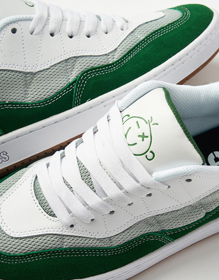 Etnies Snake Skate Shoes - Green/White/Grey