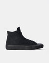 Converse Chuck Taylor All Star Pro Suede High Skate Shoes - Black/Black/Black