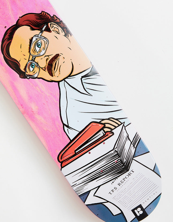 Plan B Milton 'Office Space' Skateboard Deck - 8.25"