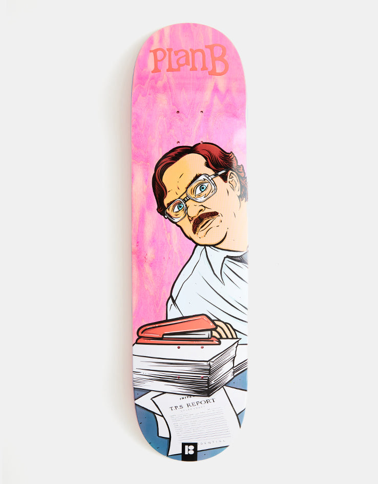 Plan B Milton 'Office Space' Skateboard Deck - 8.25"