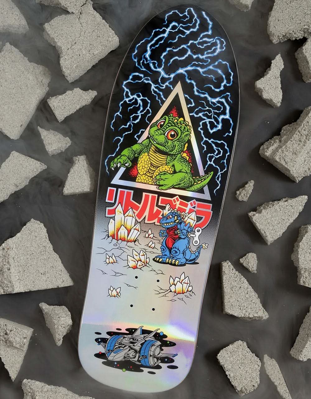 Santa Cruz x Godzilla Jr. Natas Skateboard Deck - 9.89"