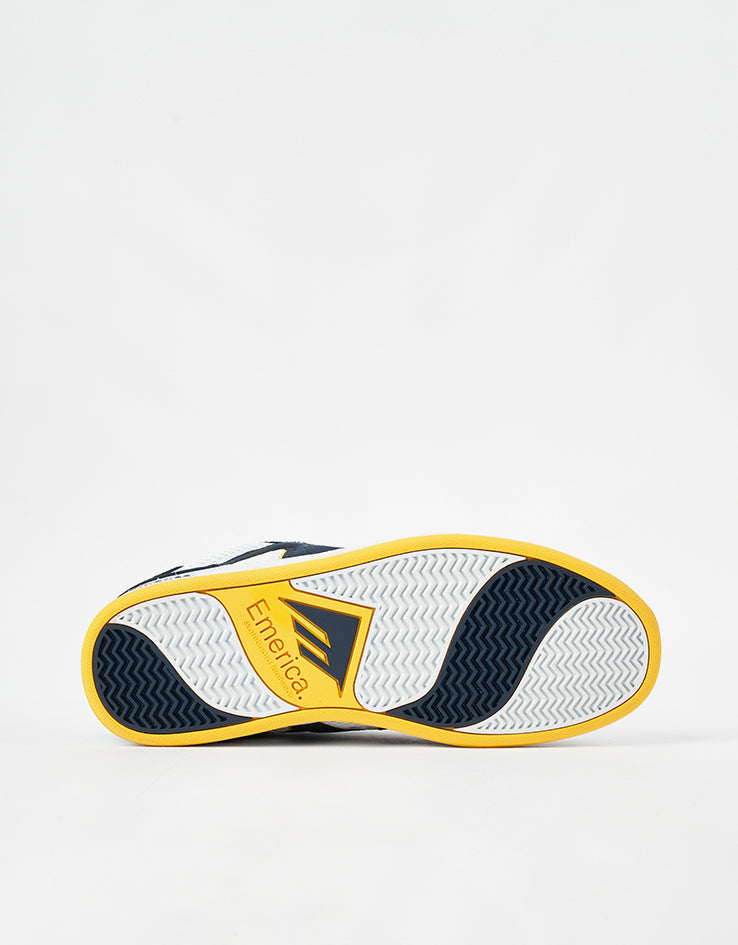 Emerica OG-1 Skate Shoes - Navy/White/Yellow