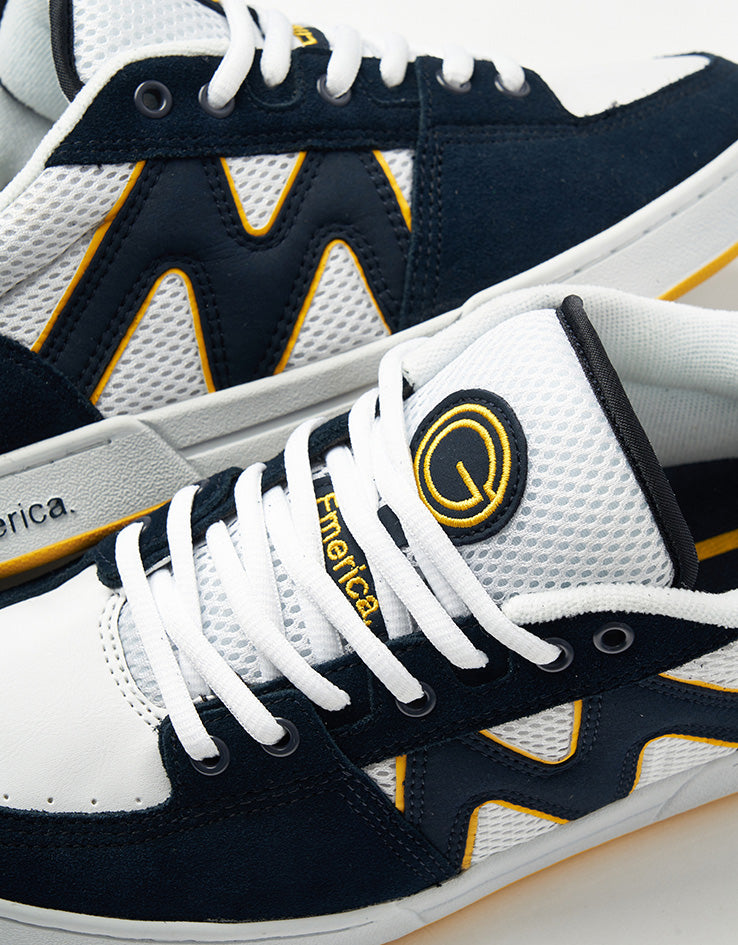 Emerica OG-1 Skate Shoes - Navy/White/Yellow