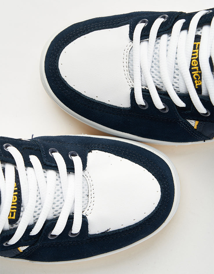 Emerica OG-1 Skate Shoes - Navy/White/Yellow