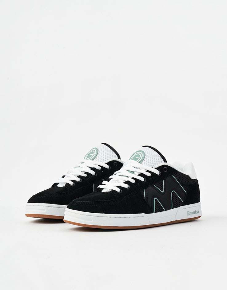Emerica OG-1 Skate Shoes - Black/White/Green