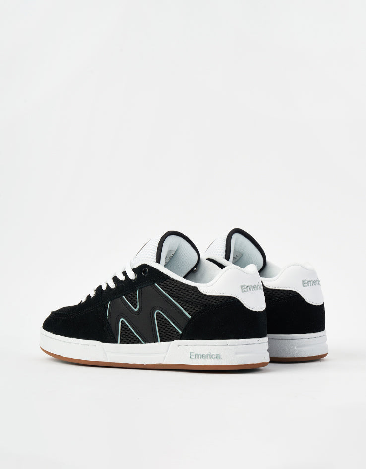 Emerica OG-1 Skate Shoes - Black/White/Green