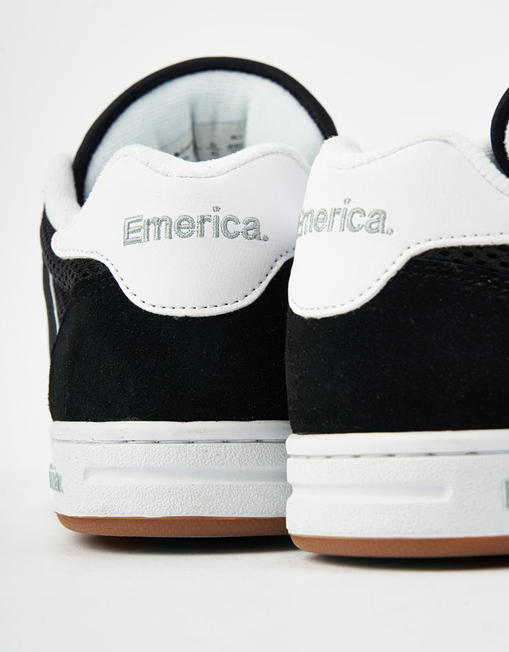 Emerica OG-1 Skate Shoes - Black/White/Green