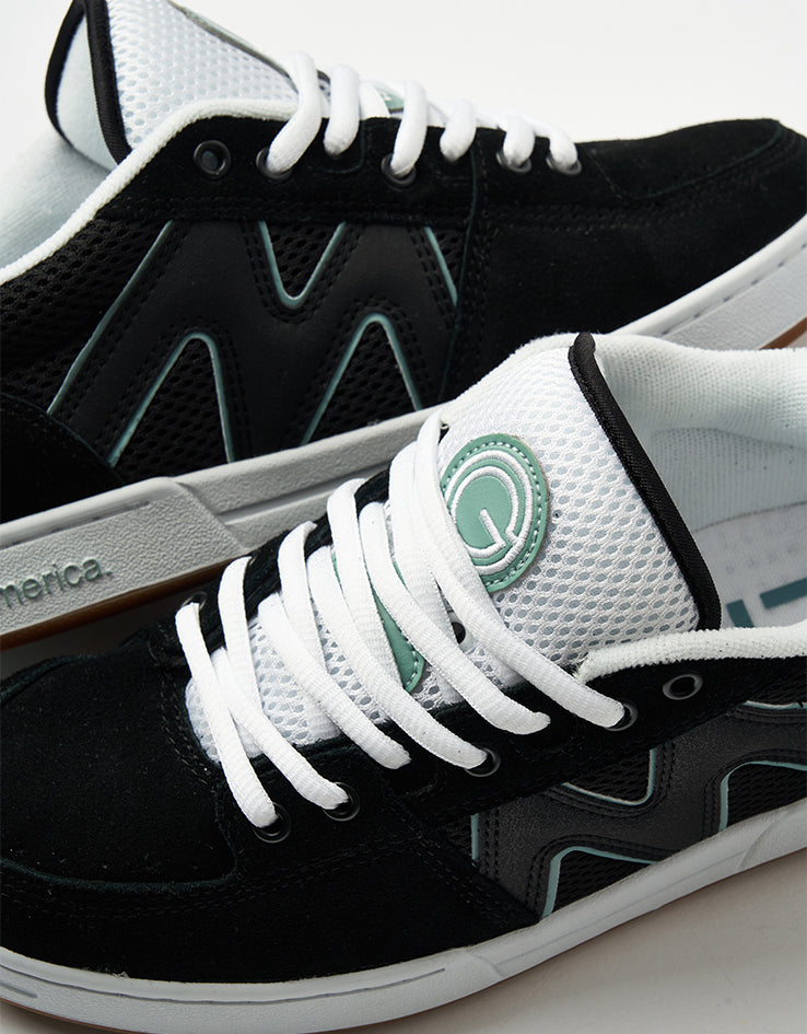 Emerica OG-1 Skate Shoes - Black/White/Green