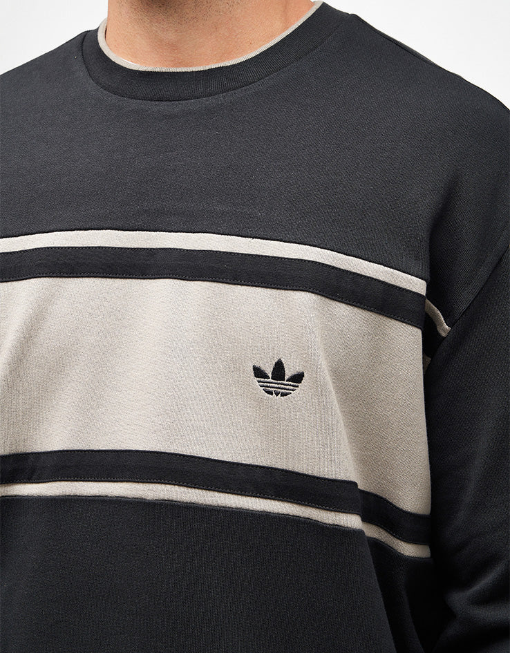 adidas Crew Sweater - Black/Putty Beige
