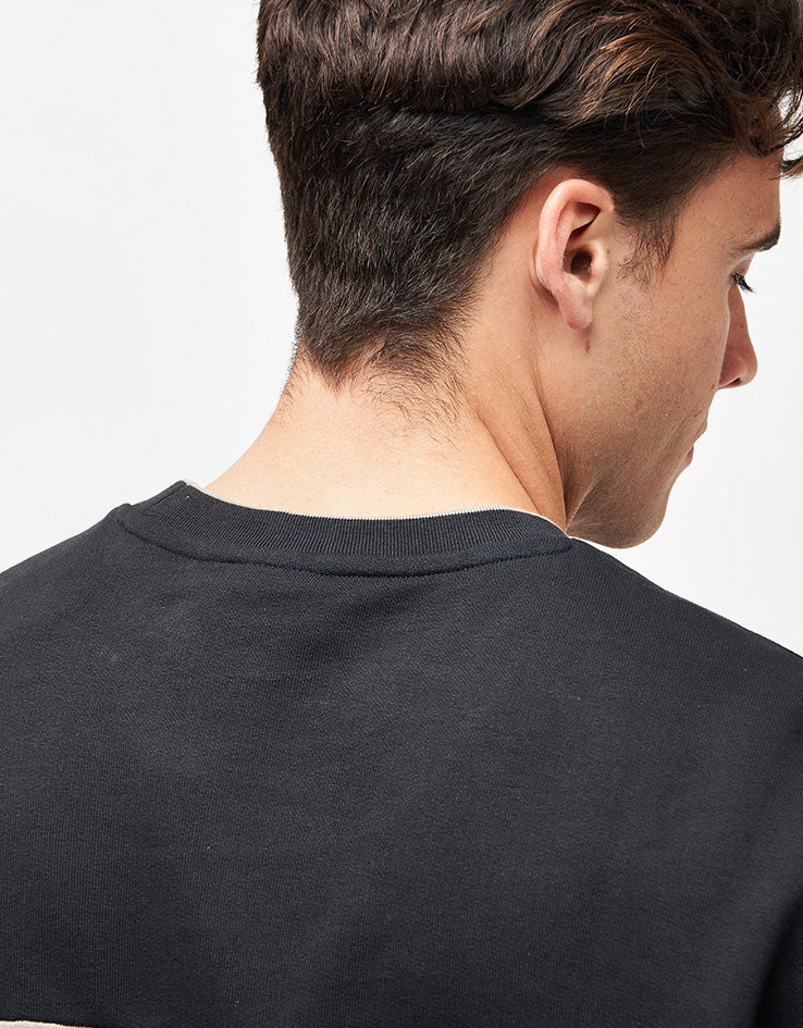 adidas Crew Sweater - Black/Putty Beige