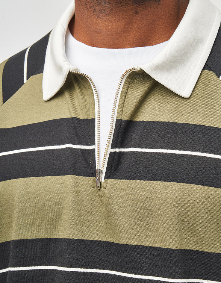 adidas Shmoo Rugby Shirt - Olive/Black/White