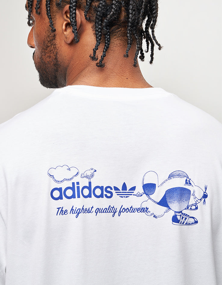 adidas Dogplane T-Shirt - White/Blue