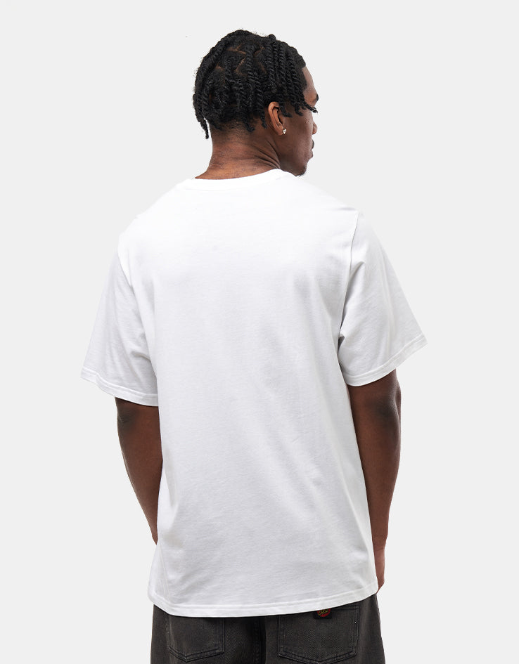 adidas Tref Lift T-Shirt - White/Dark Brown