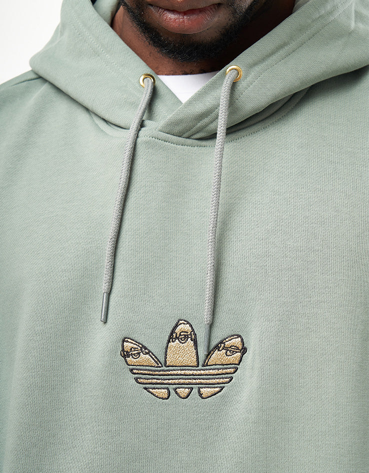 adidas x Henry Jones Pullover Hoodie - Silver Green