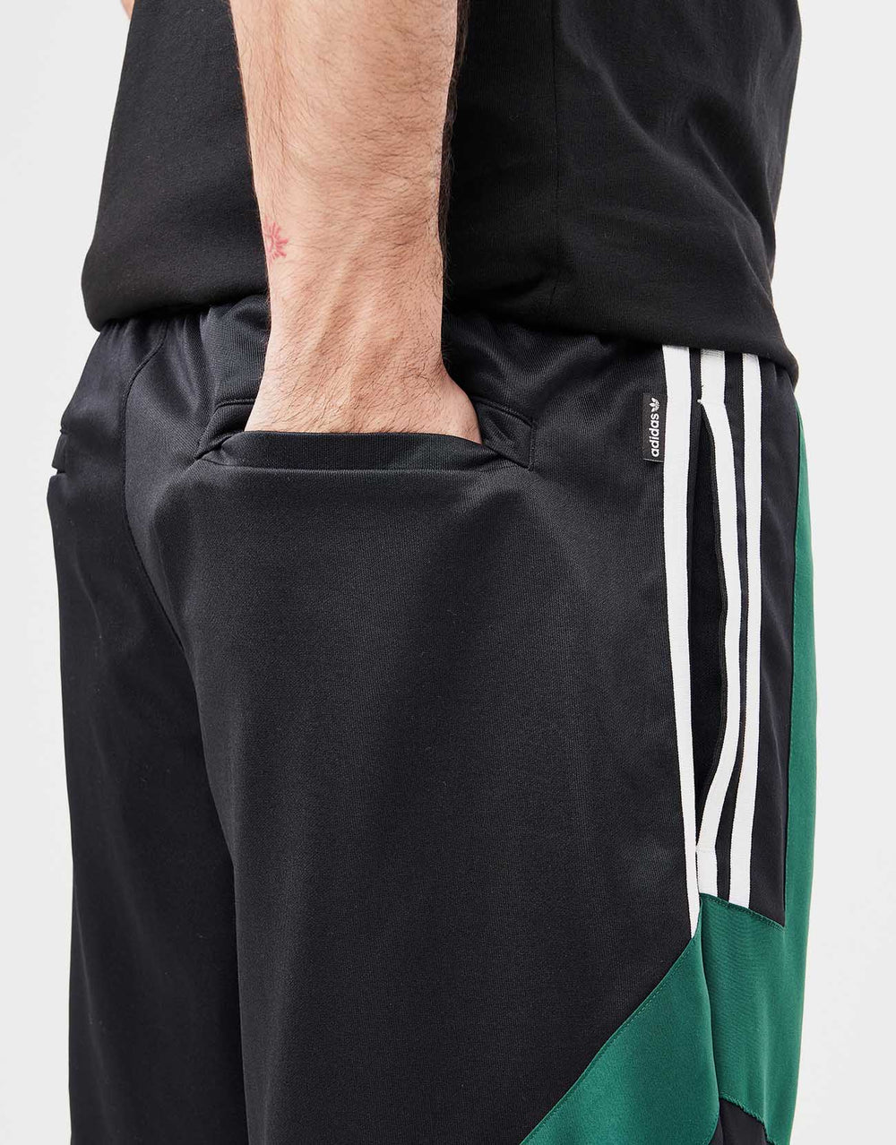 adidas Football Shorts - Black/Dark Green/White