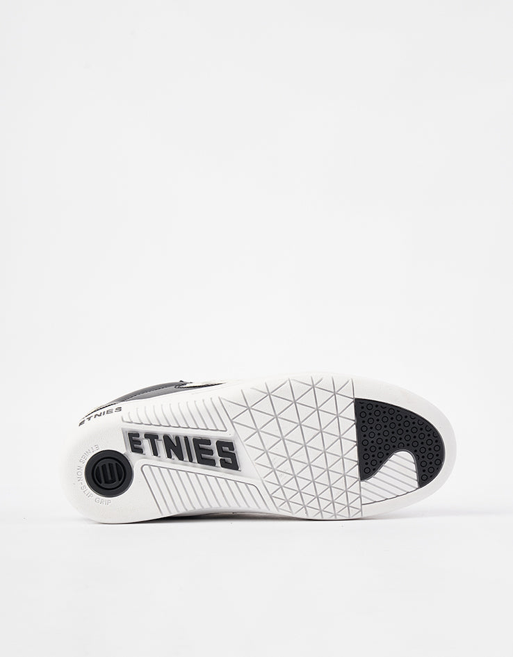Etnies Lo-Cut Skate Shoes - Black/White/White