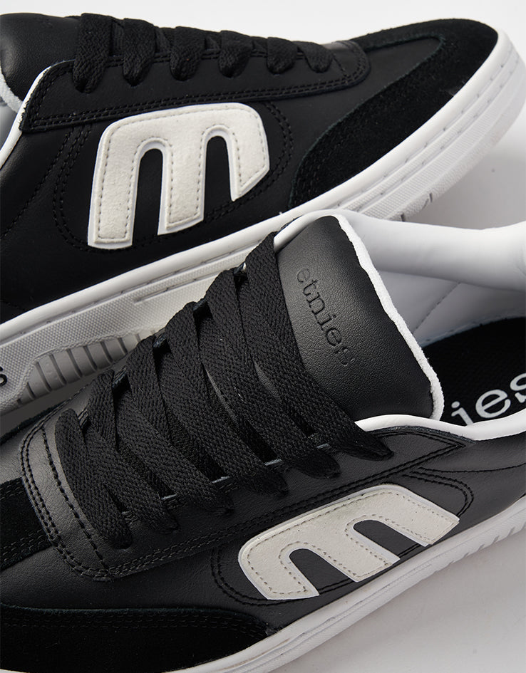 Etnies Lo-Cut Skate Shoes - Black/White/White