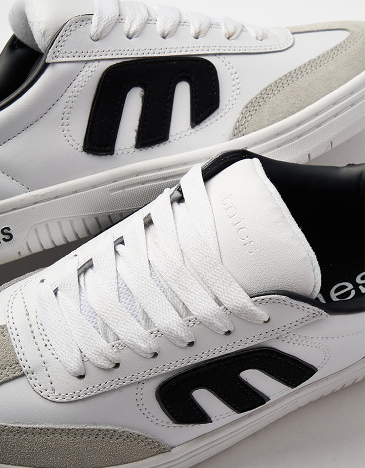 Etnies Lo-Cut Skate Shoes - White/Black/White