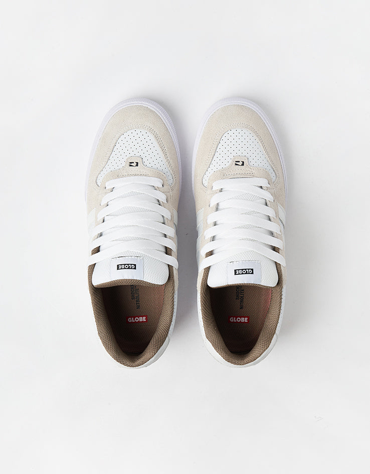 Globe Encore-2 Skate Shoes - White Dip